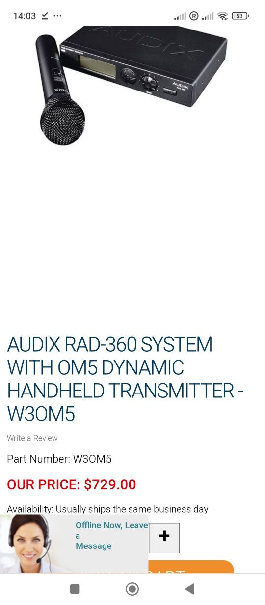 Microfon wireless audix (shure, sennheiser,akg)