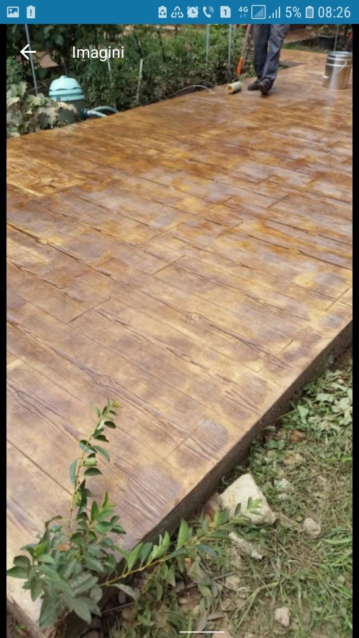 Beton amprentat și elicopterizat
