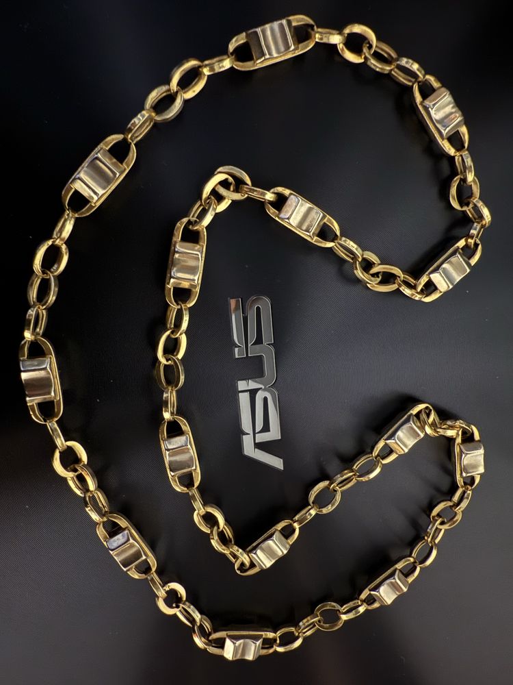 lant aur 14k masiv greutate 50 grame lungime 75 cm
