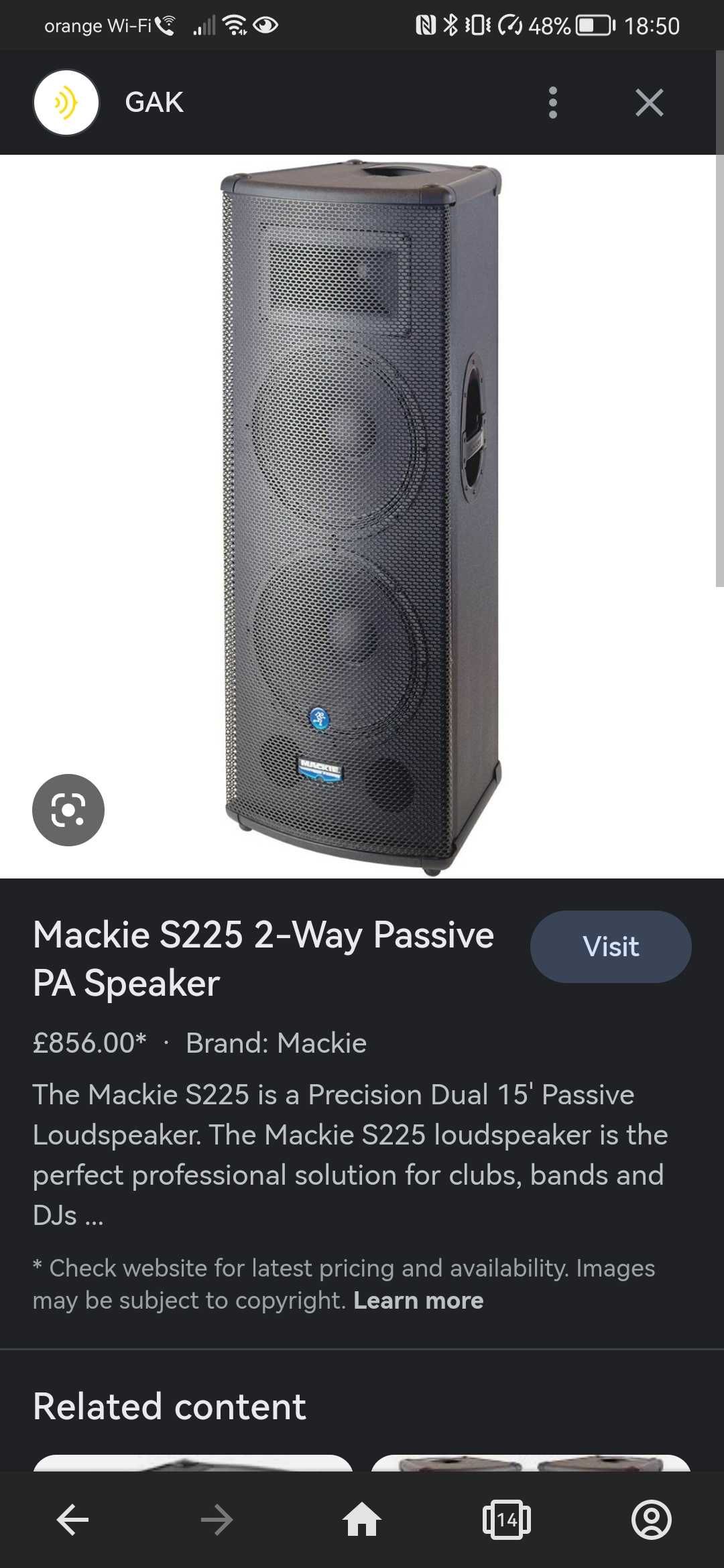 Boxe Mackie Precision Passive