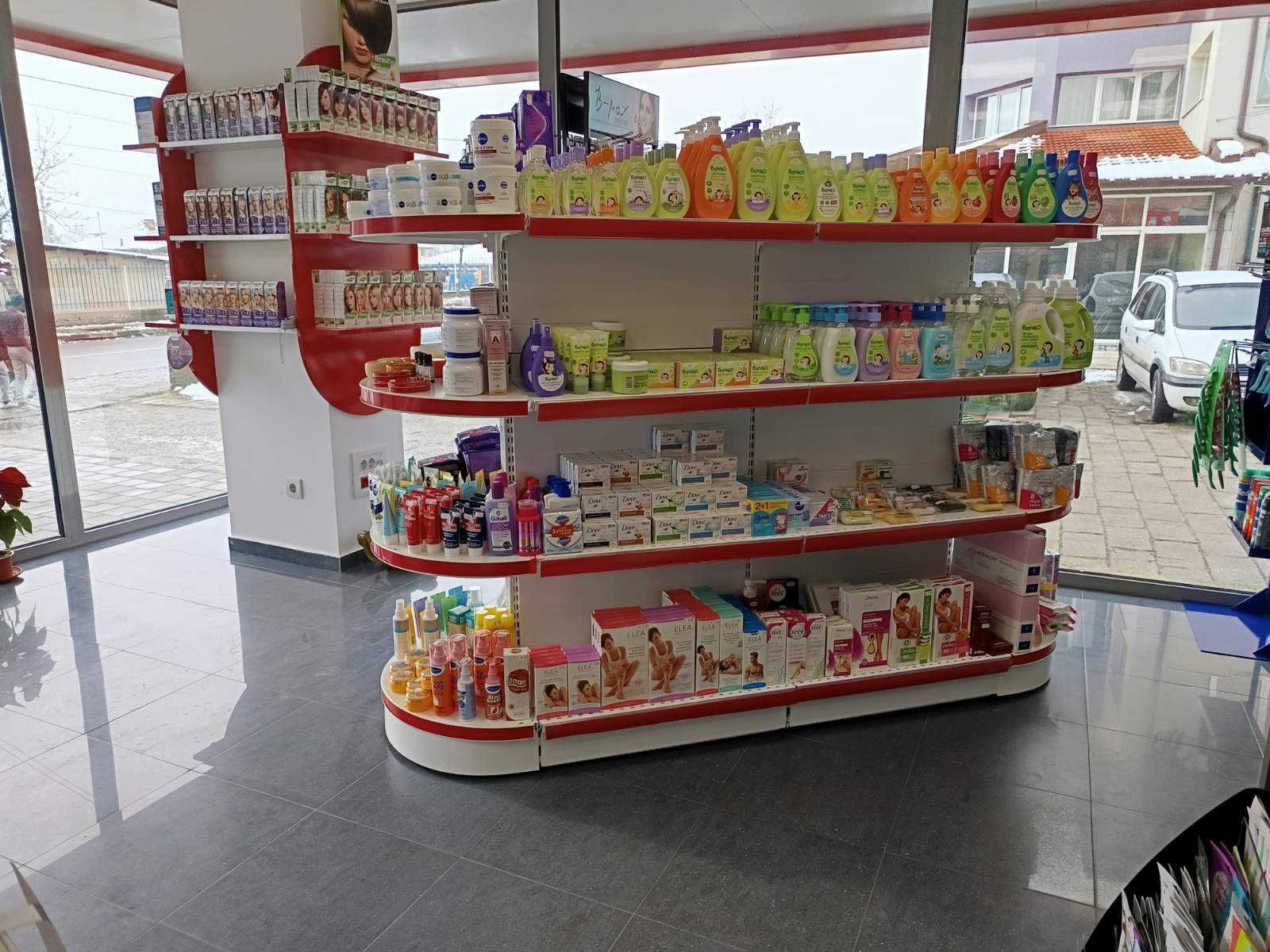Метални стелажи за магазини, аптеки, зоомагазини!