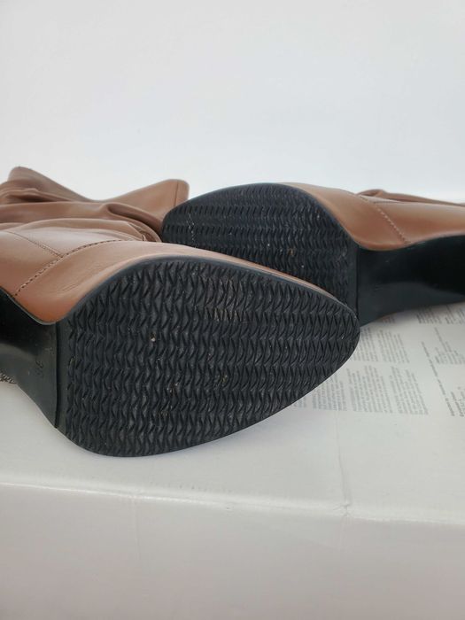 Cizme 3/4, piele interior-exterior