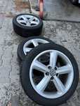 Jante Passat , Audi A4 cauciucuri noi 5x112 , jante 17”