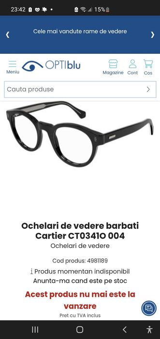 Rame ochelari Cartier