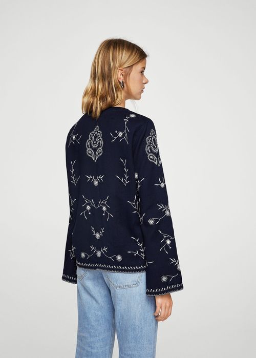 Bluza cu broderie Mango