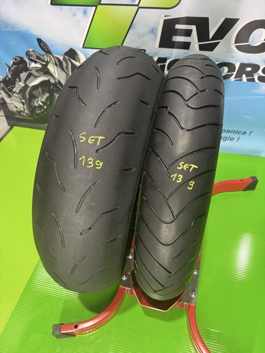 Set Anvelope Moto 120 70 17 si 180 55 17 Bridgestone Bt023 Set139