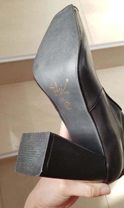 Cizme dama negre din piele ecologica