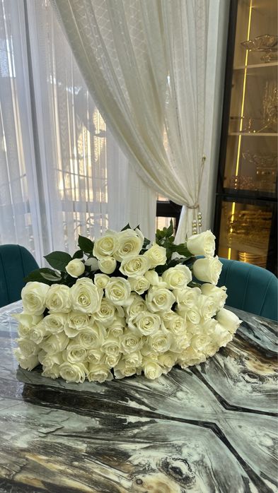 Белые розы,букет,цветы