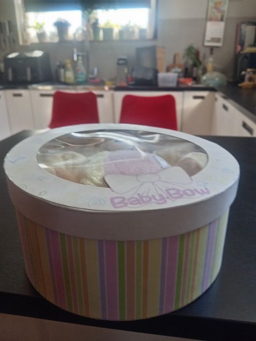 Комплект буйки + голямо мече за подарък на бебе, baby bow!