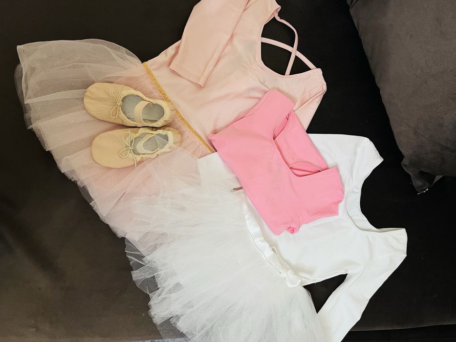 Детски трика, пачка, туфли за балет - размер 94 и 98/104, туфли - 26