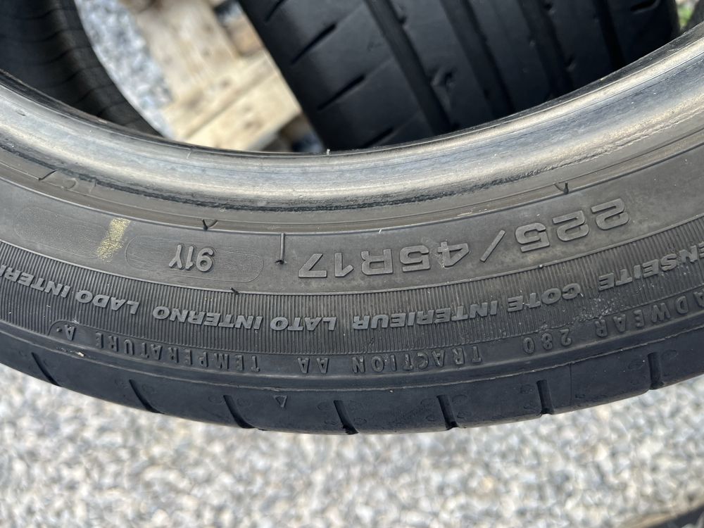 2бр 225/45/17 на 5,7мм 19дот Фулда