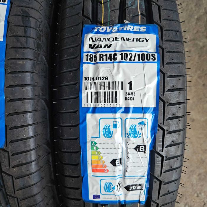 2 Нови бусови летни гуми 185R14C Toyo NanoEnergyVAN 102/100S 8PR Japan
