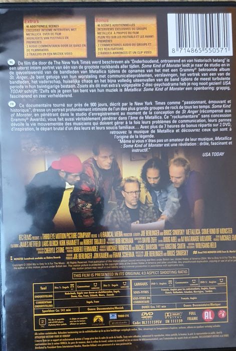 Metallica Some Kind of Monster DVD