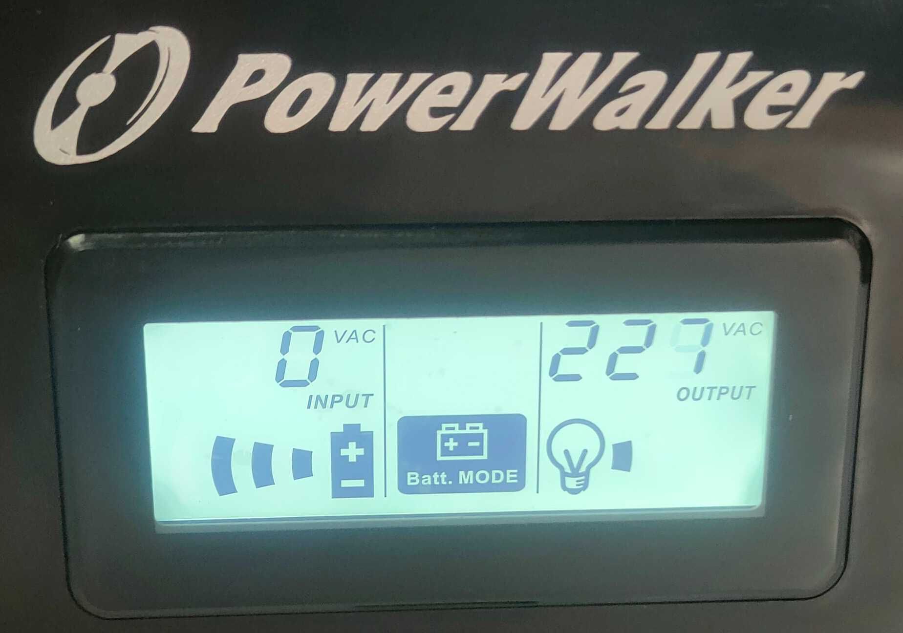 UPS PowerWalker 1000Va-600W, гаранция, цената е с вкл. ДДС