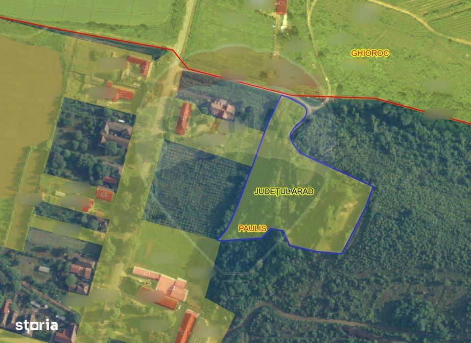 De vânzare teren 13,412mp Păuliș