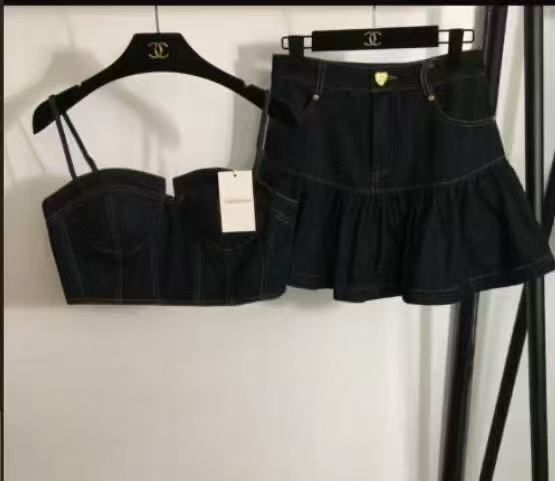 Дънков сет - пола и топ Zimmermann