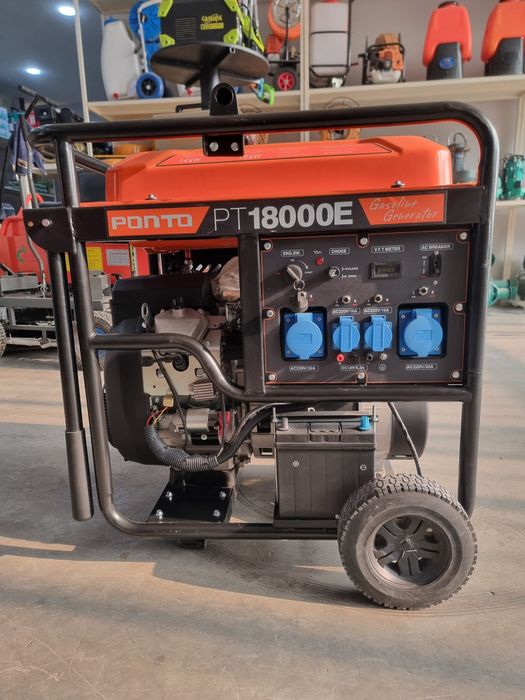 Benzin Generator PONTO PT18000E — 14 kVt, Elektro Start