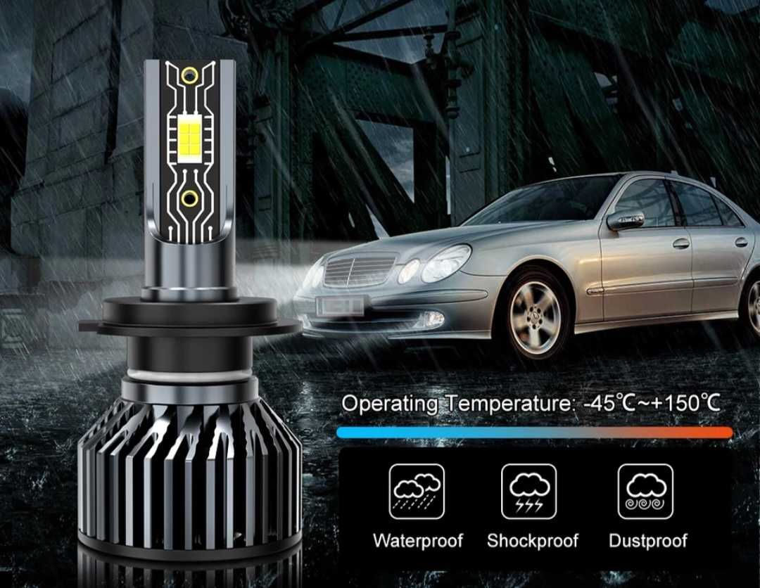 ЛЕД крушки за къси светлини халогени за автомобил H1 H7 H8 H11 led