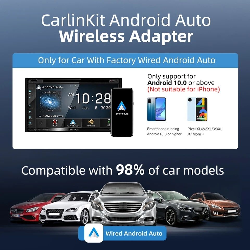 Carlinkit 4 - безжичен AndroidAuto