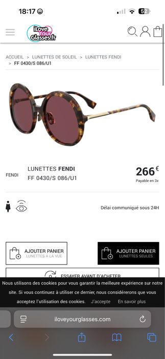 Fendi Sunglasses FF 0430 / S 086 / U1 Dark purple havana ca noi !