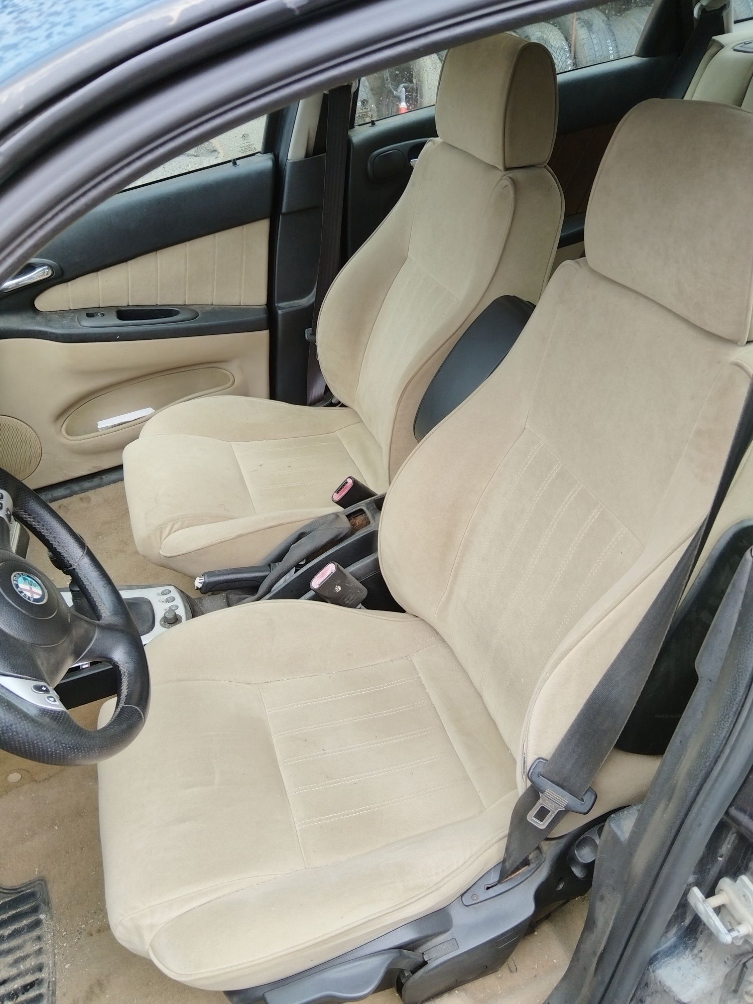 Interior crem complet scaune+bancheta Alfa Romeo 156 foarte ingrijit