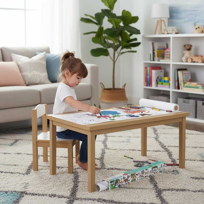 Rola hartie de colorat pentru copii XXL autoadeziva animale 300x38.5cm