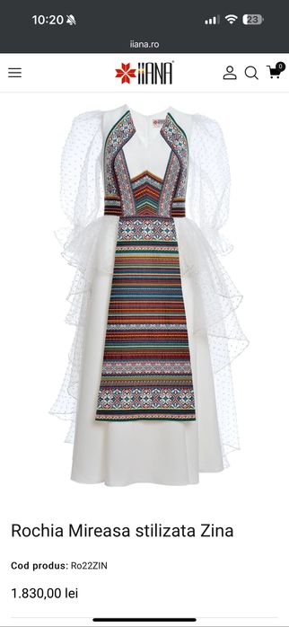 Rochie mireasa tradițională