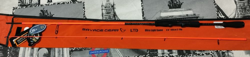 Въдица Savage Gear Orange Ltd Ultra Light Game 1.98m F 3-10g UL 2sec