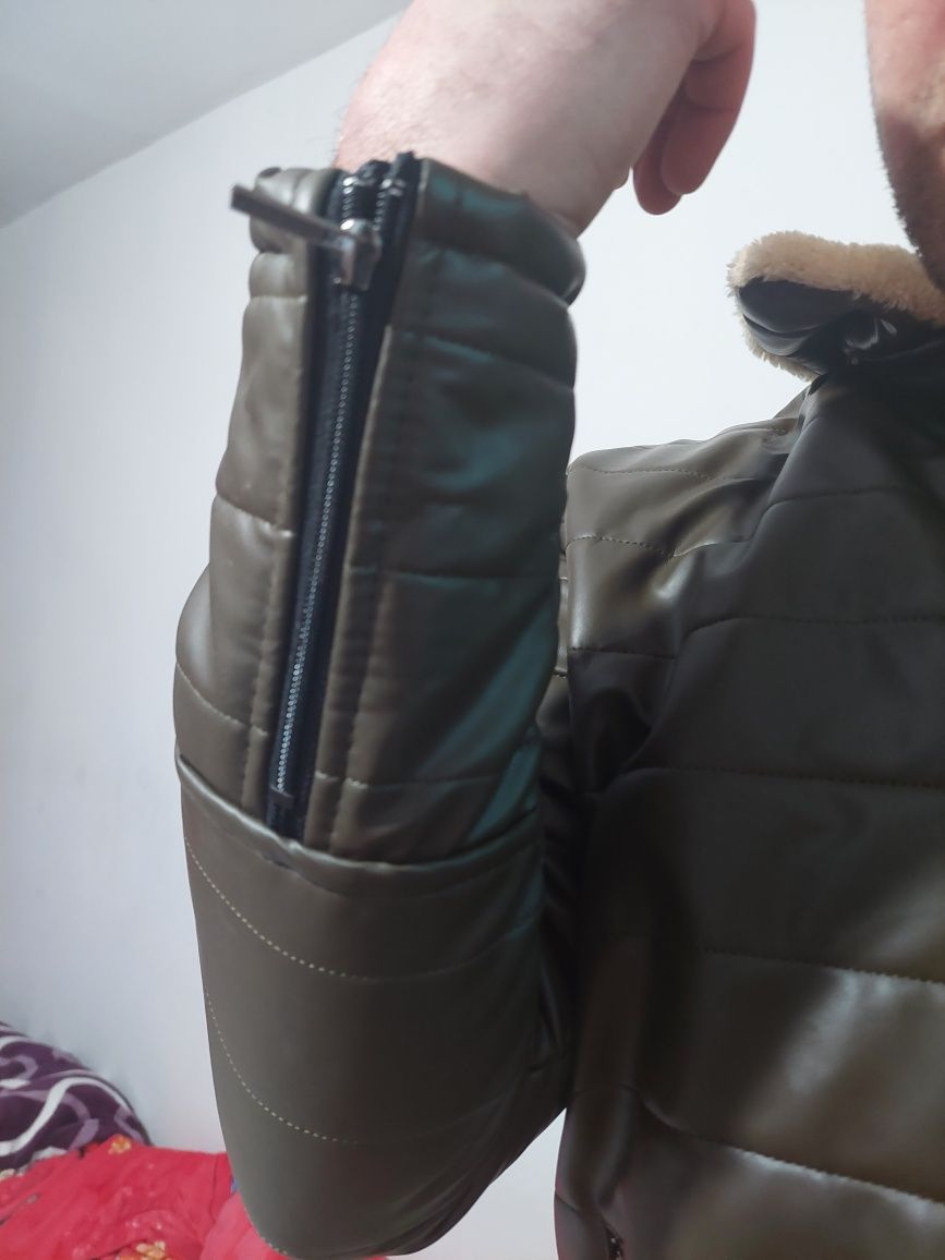 Geaca groasa de piele
