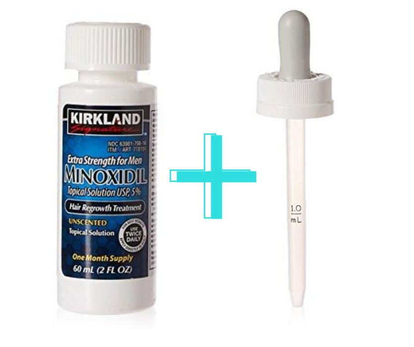 Minoxidil Kirkland 5%, 1 luna aplicare + pipetă o