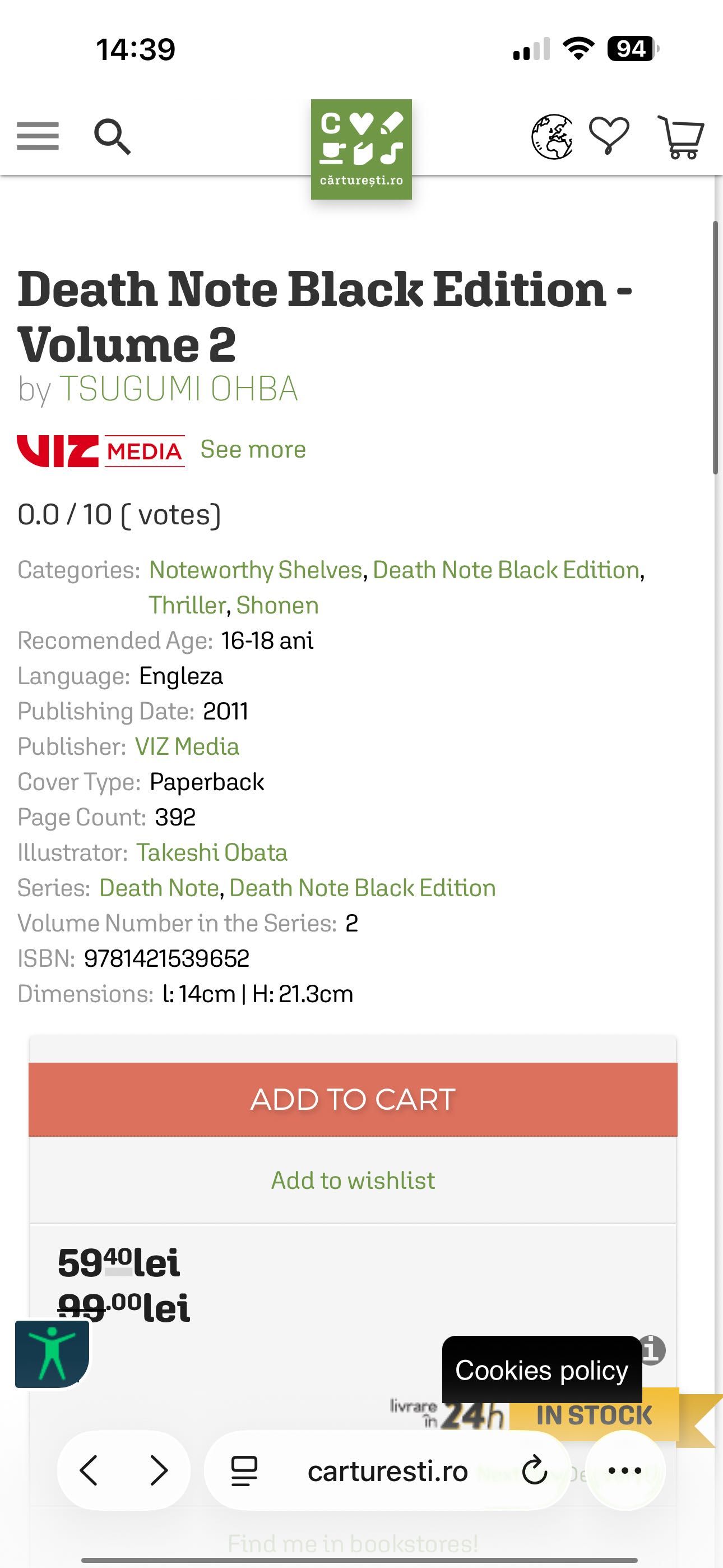 Manga Death Note Black Edition