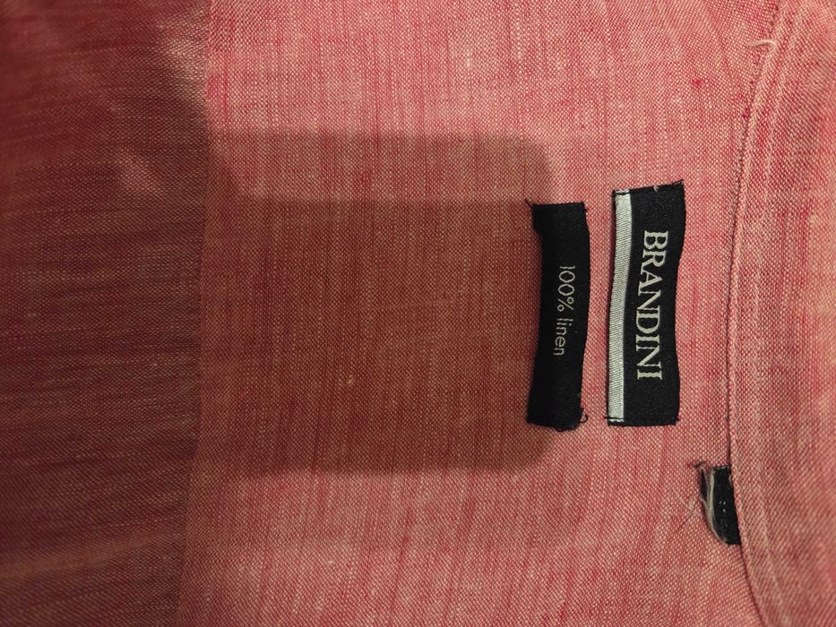 Мъжка ленена риза с къс ръкав