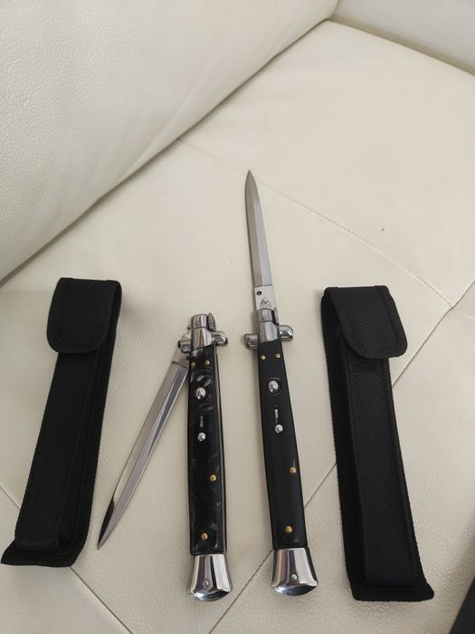 Briceag 34cm , cuțit cu buton automat ( cuțit Italian maro sau negru )