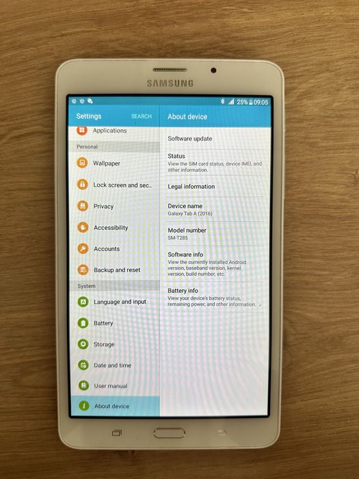 Tableta Samsung T285, 8GB