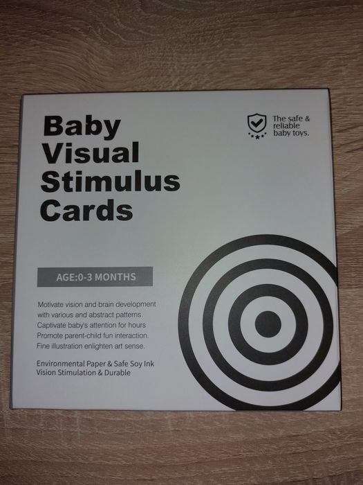 Черно-бели карти за бебе 0 до 3 месеца