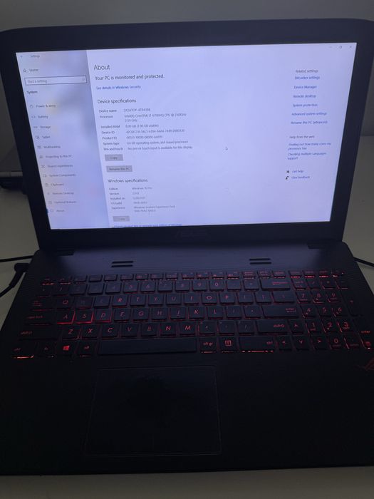 Laptop Asus ROG / Schimb cu ceva mai scump