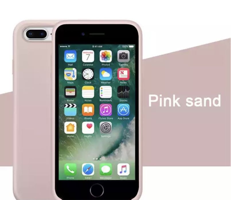 Iphone SE 7 8 PLUS 16e Husa GCASE Silicon Cu Interior Catifea Piele