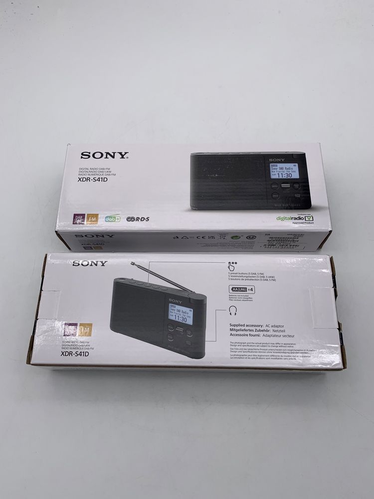 Radio portabil cu DAB Sony XDR-S41D Negru, sigilat, transport inclus