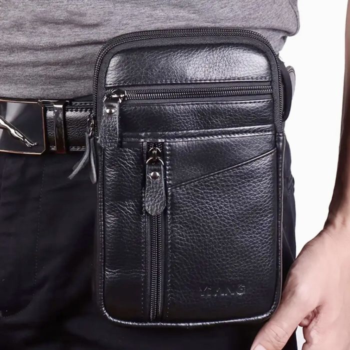 -20%Промоция•Компактни и Стилни дисплей чантички/Черна естествена кожа