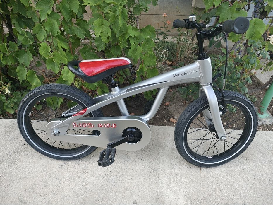 Bicicleta copii Mercedes Benz, 16 zoll, aluminiu, alb, 3 ani+