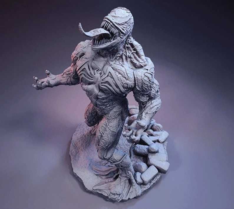 Figurina Venom Statueta Printata si pictata manual