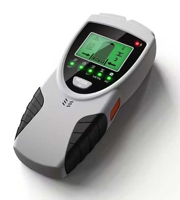 Детектор 5 в 1 за ел. кабели, метали, дърво, гипсови профили, арматура