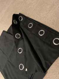 Vand draperii negre