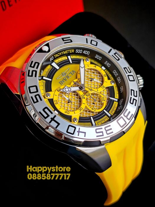 INVICTA Pogo Yellow 50mm, Инвикта нов ръчен часовник