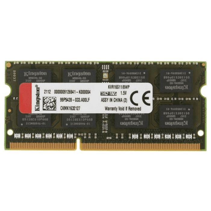 ОЗУ KINGSTON, Samsung 8GB, 4GB DDR3 для ноутбука