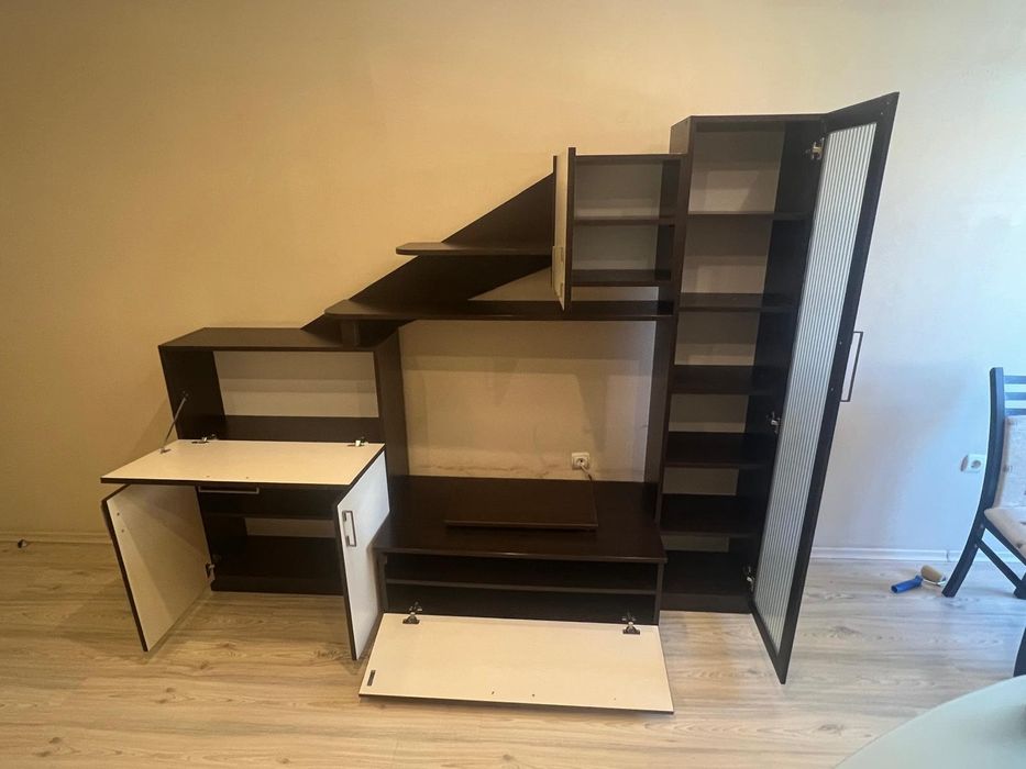 Масивна Холна секция в бежово и кафяво