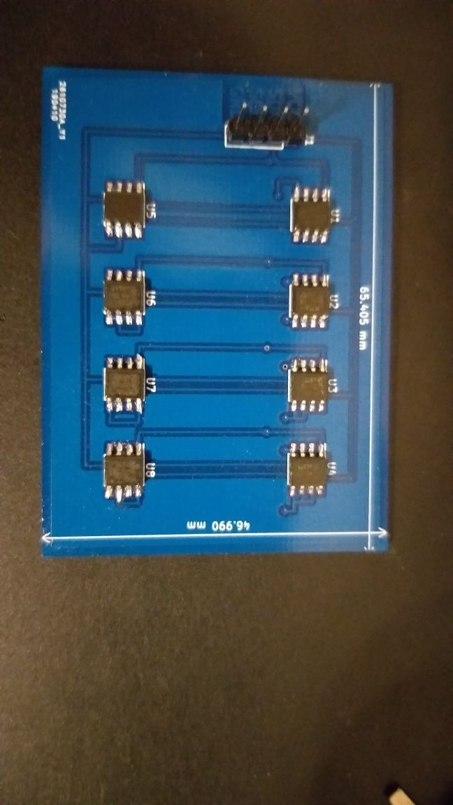 Array 8 senzori de temperatura I2C arduino raspberry pi