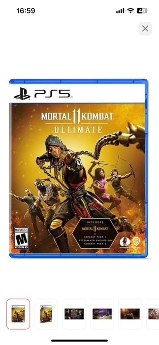 Диск Мортал комбат для PS5