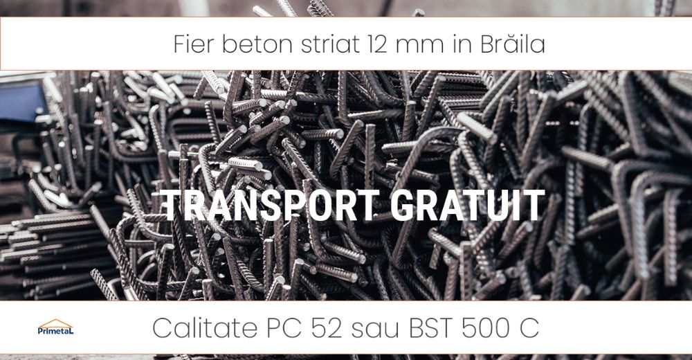 Fier beton bara 12 mm in Ianca,Plopu