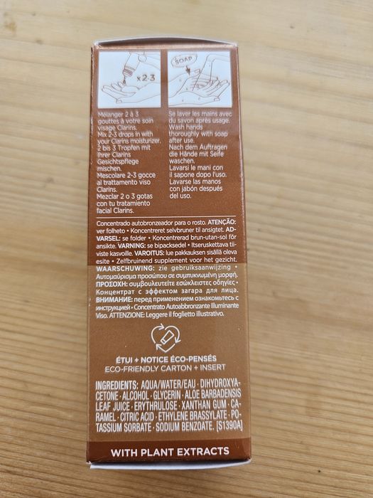 Clarins Self Tan - crema autobronzanta fata, 15 ml